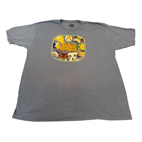 Animal Crossing Graphic T-Shirt 2XL Light Blue Nintendo Official Licensed - Picture 1 of 8